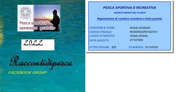 Permesso di pesca In Mare